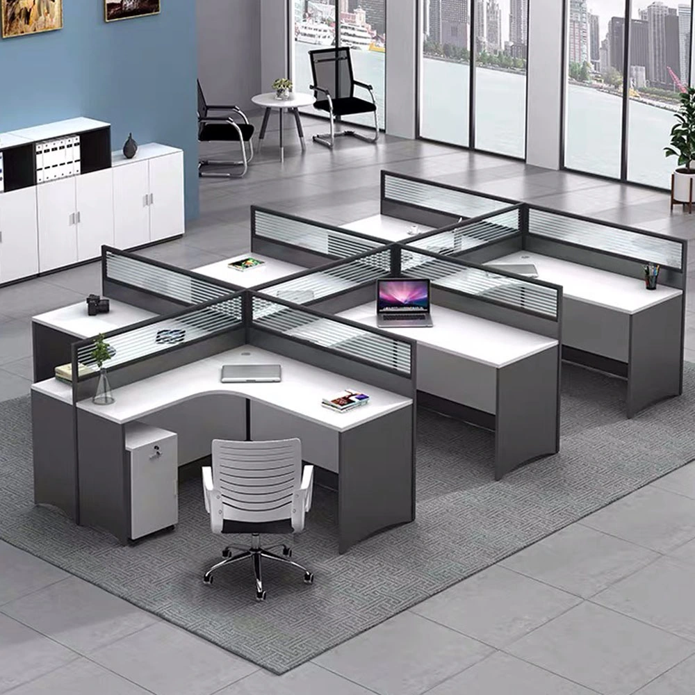 (SZ-WSR122) Office Partition 4 Staff Desk Office Workstation Cubicle