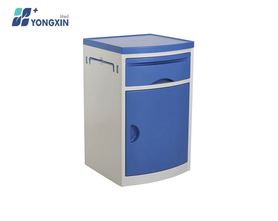 Yxz-800 ABS Hospital Bed Side Cabinet, Strong Plastic Hospital Locker with Wheels, Medical Used Storage Cabinet